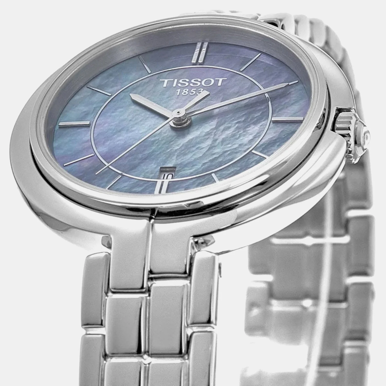 Flamingo Women Quartz Blue Dial Analog Stainless Steel Watch T0942101112100 - Image 6