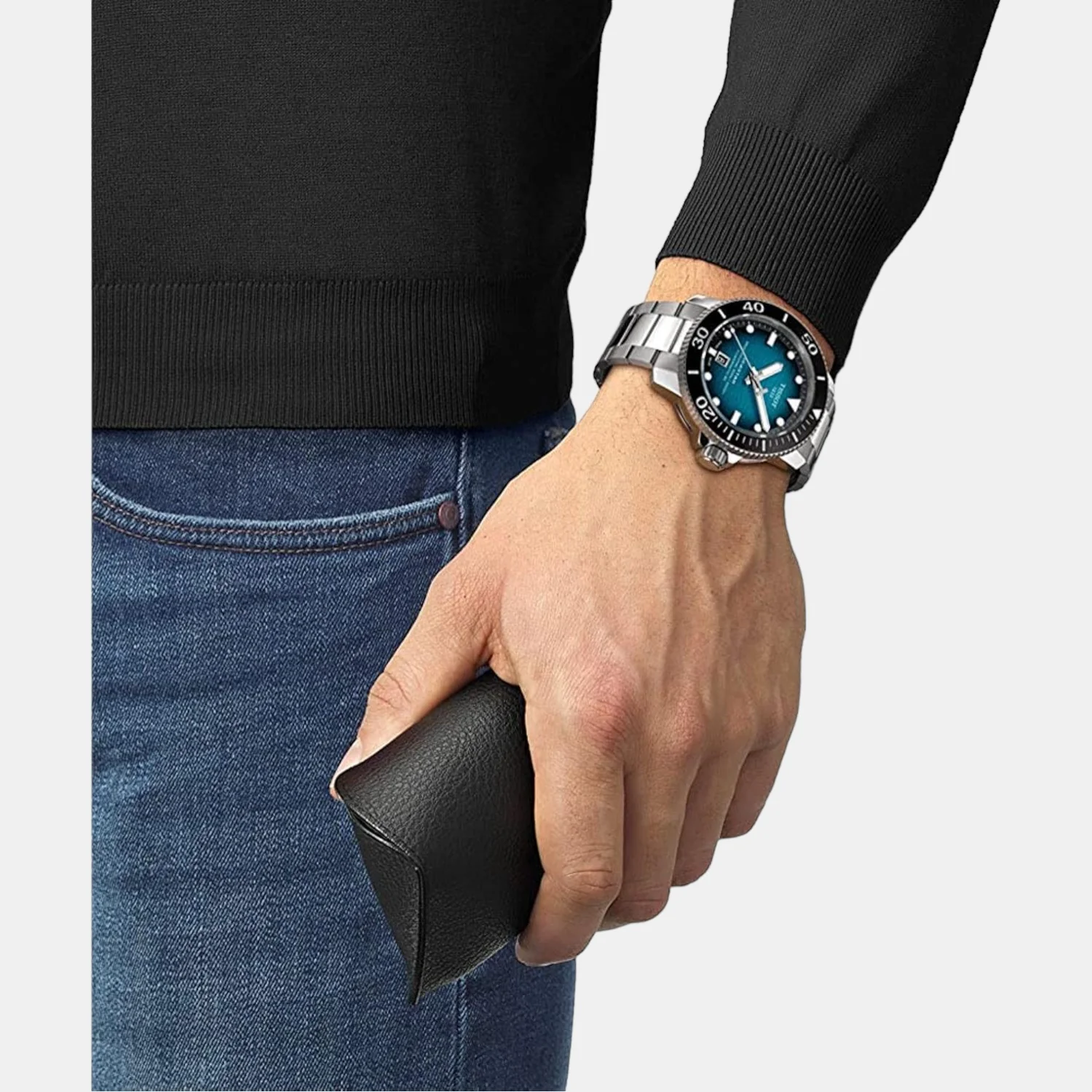 Seastar Men Automatic Stainless Steel Watch T1206071104100 - Image 2