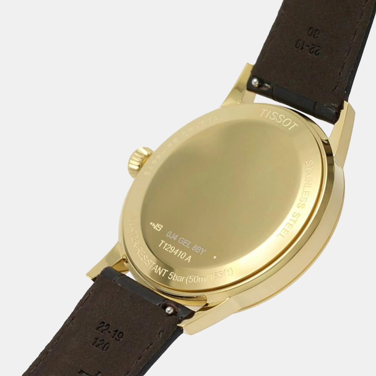 Classic Men Quartz Beige Dial Analog Leather Watch T1294103626100 - Image 4