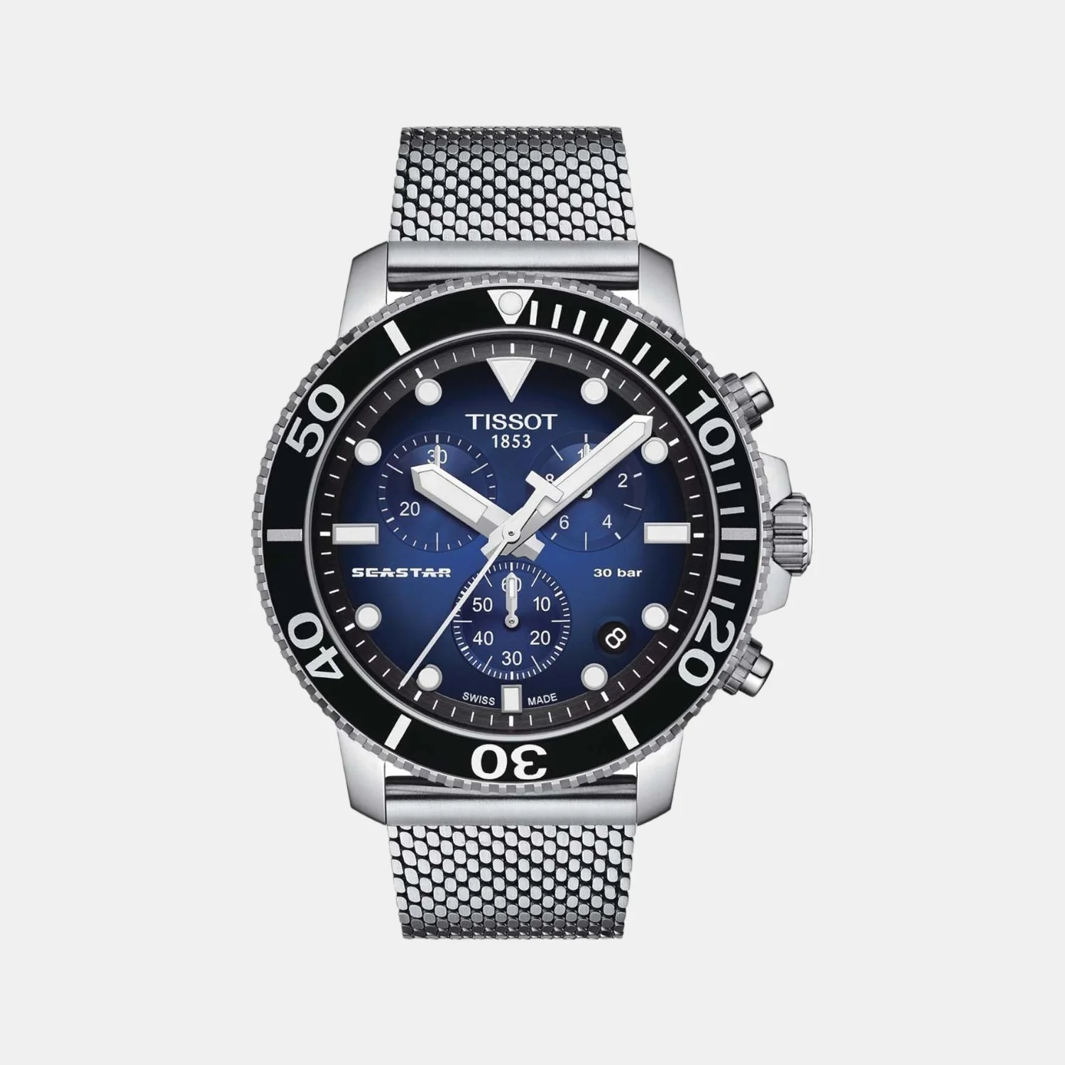 Seastar Men Stainless Steel Chronograph Watch T1204171104102