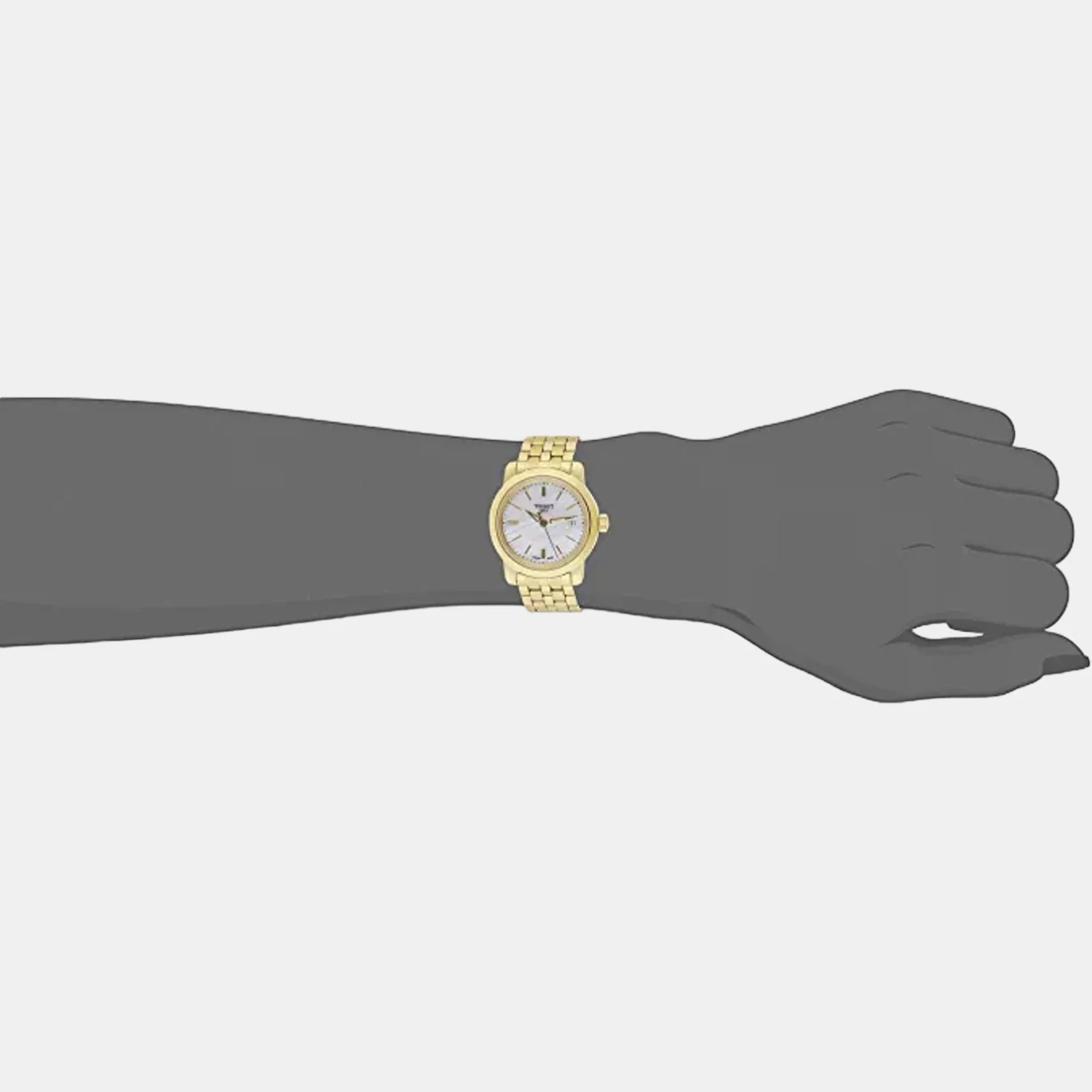 Women White Analog Stainless Steel Watch T0332103311100 - Image 4