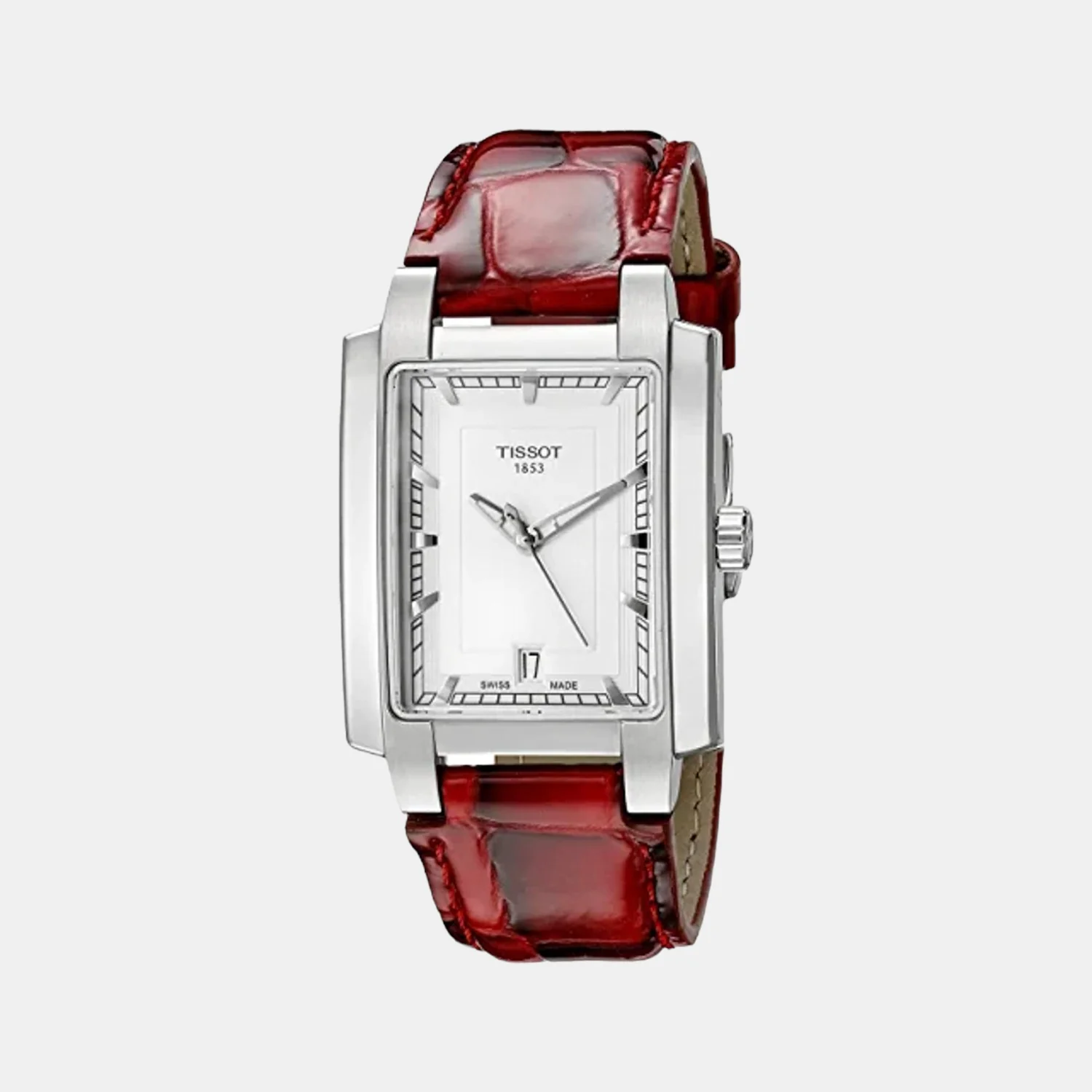 Women White Analog Leather Watch T0613101603101