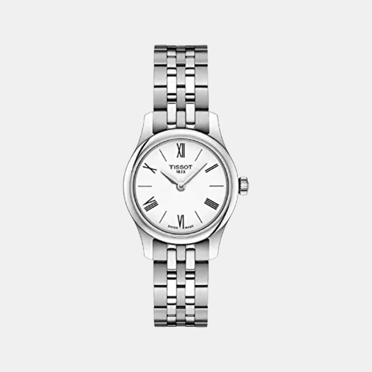 Tradition Women Quartz White Dial Analog Stainless Steel Watch T0630091101800