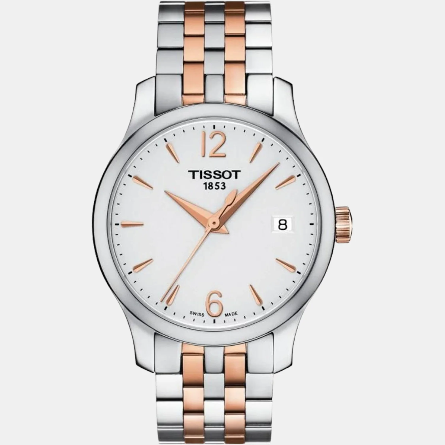 Tradition Women Quartz White Dial Analog Stainless Steel Watch T0632102203701 - Image 2