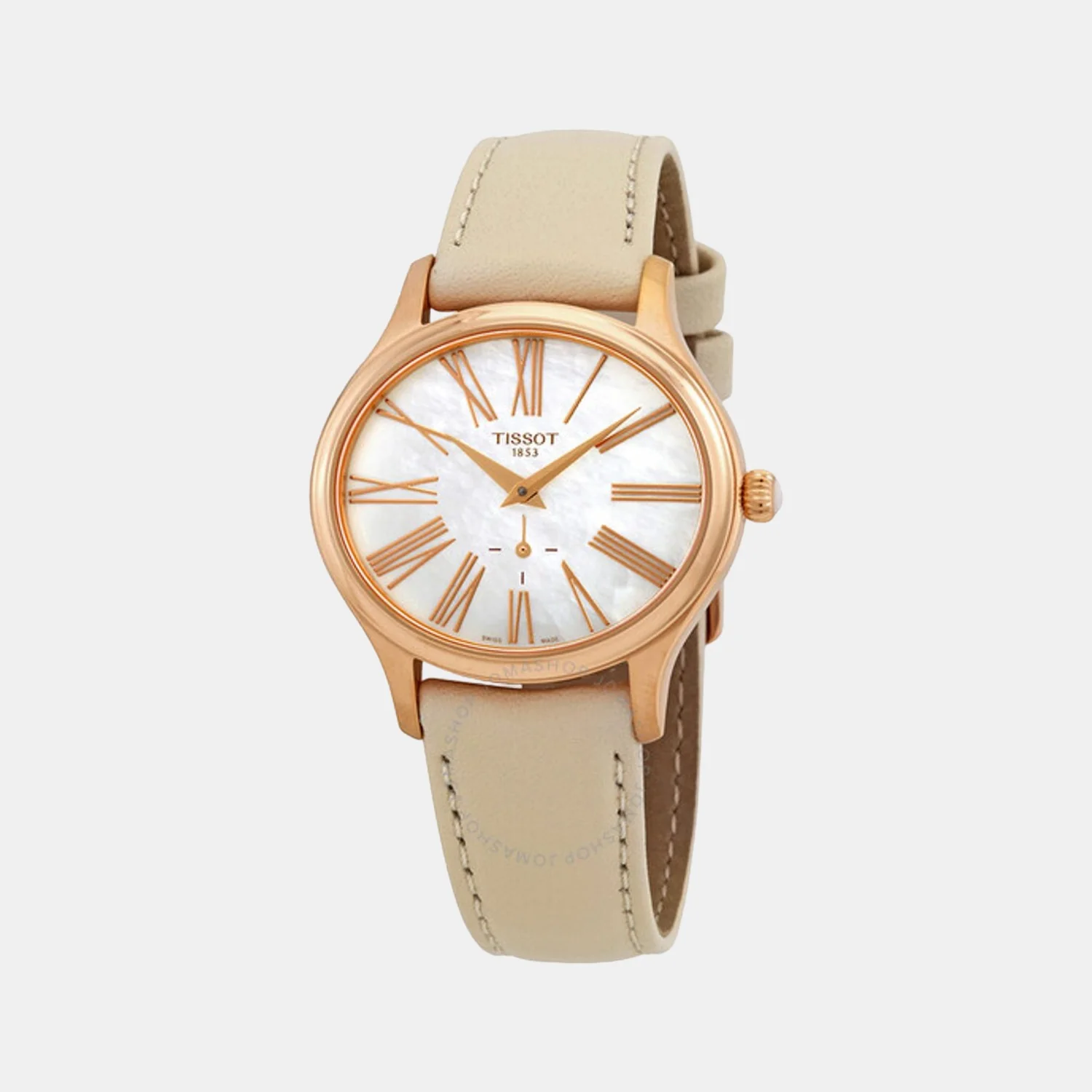 Women White Analog Leather Watch T1033103611301