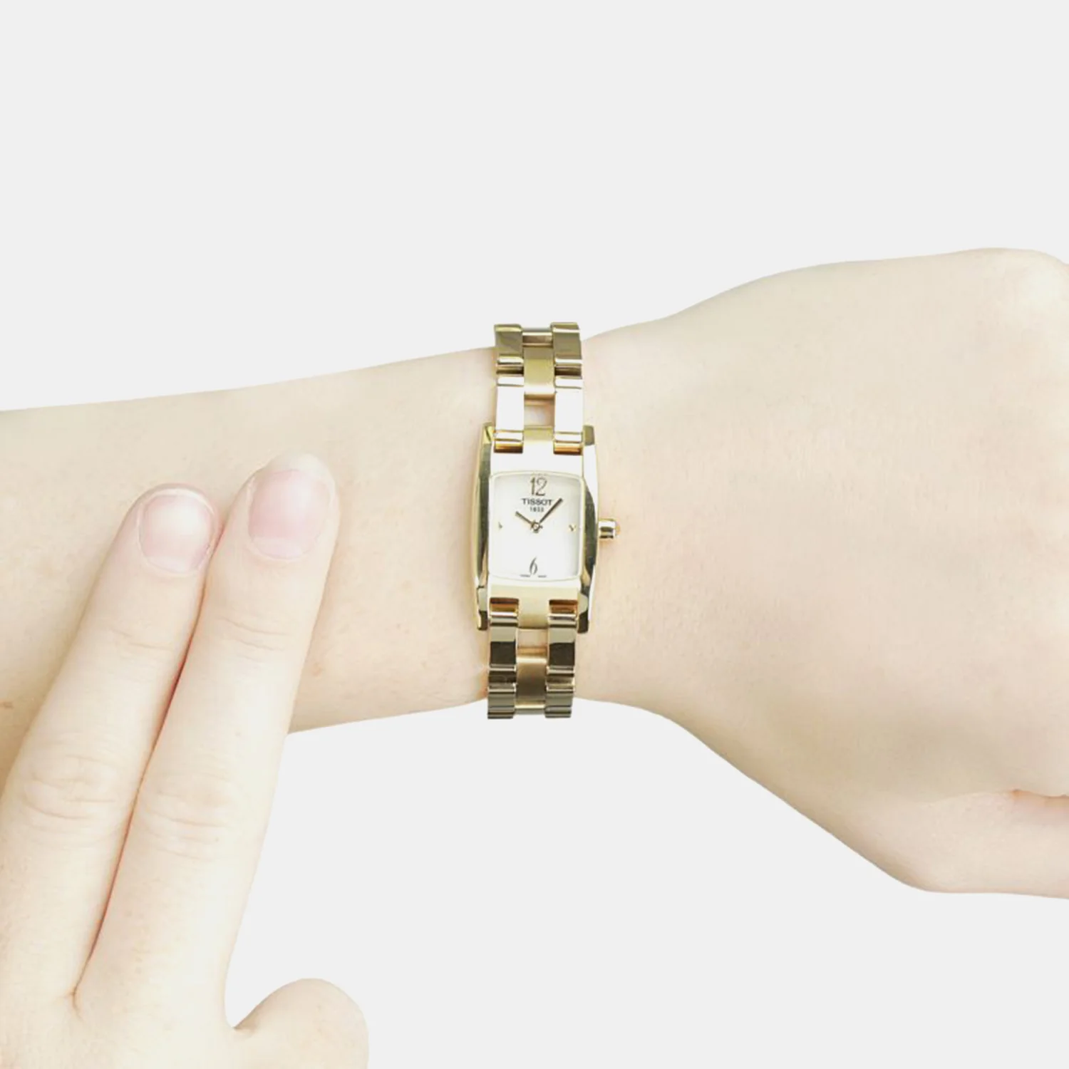 T Lady Women Quartz Mother Of Pearl Dial Analog Stainless Steel Watch T0421093311700 - Image 2