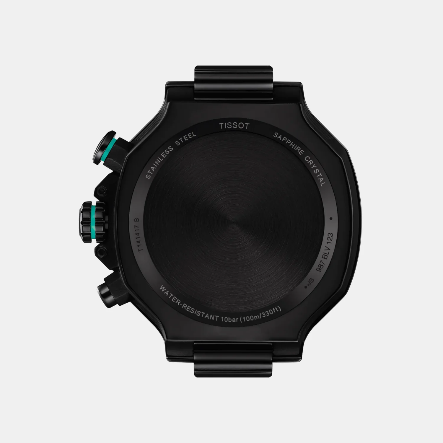T-Race Men Quartz Black Dial Chronograph Silicone Watch T1414173705101 - Image 4