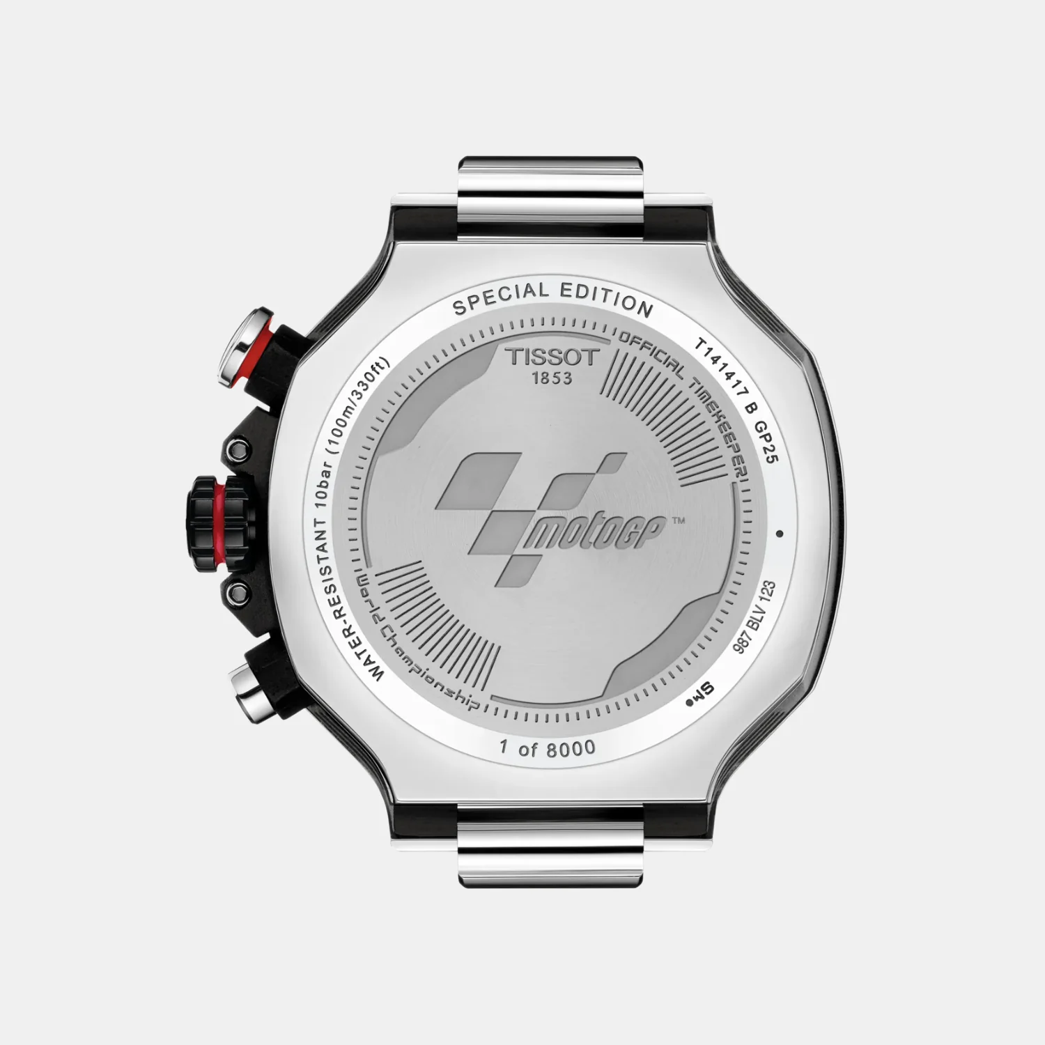 T-Race MotoGP Men Quartz Dark Grey Dial Chronograph Silicone Watch T1414172708100 - Image 3