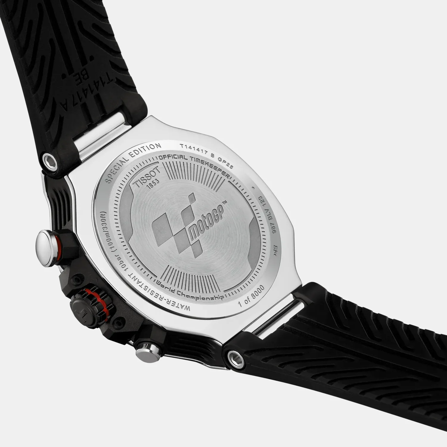 T-Race MotoGP Men Quartz Dark Grey Dial Chronograph Silicone Watch T1414172708100 - Image 5
