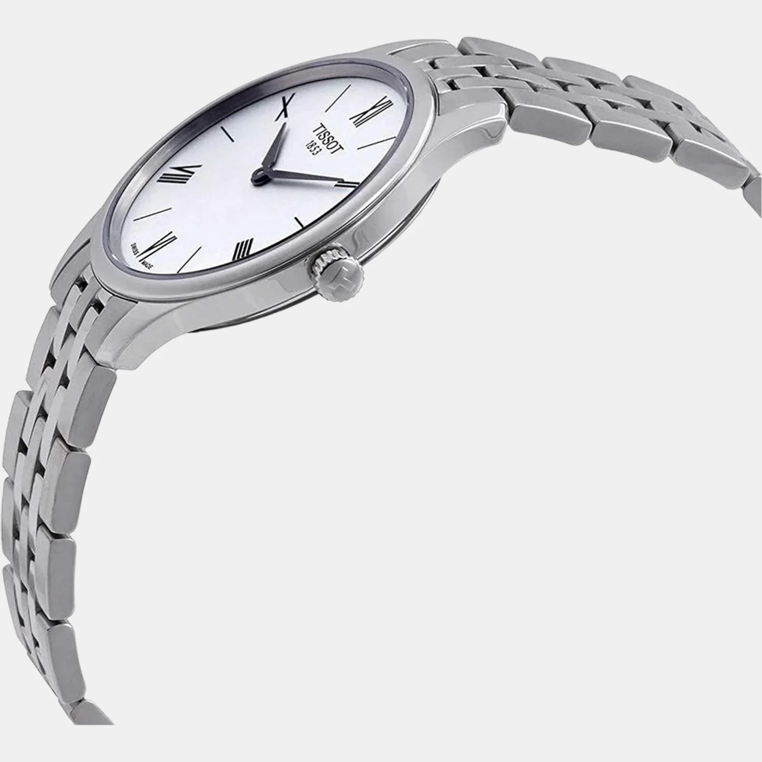 Tradition 5.5 Lady Women Quartz Silver Dial Analog Stainless Steel Watch T0632091103800 - Image 4