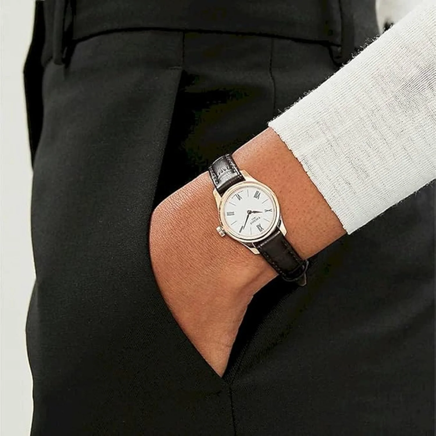 Tradition Women Quartz White Dial Analog Leather Watch T0630093601800 - Image 2