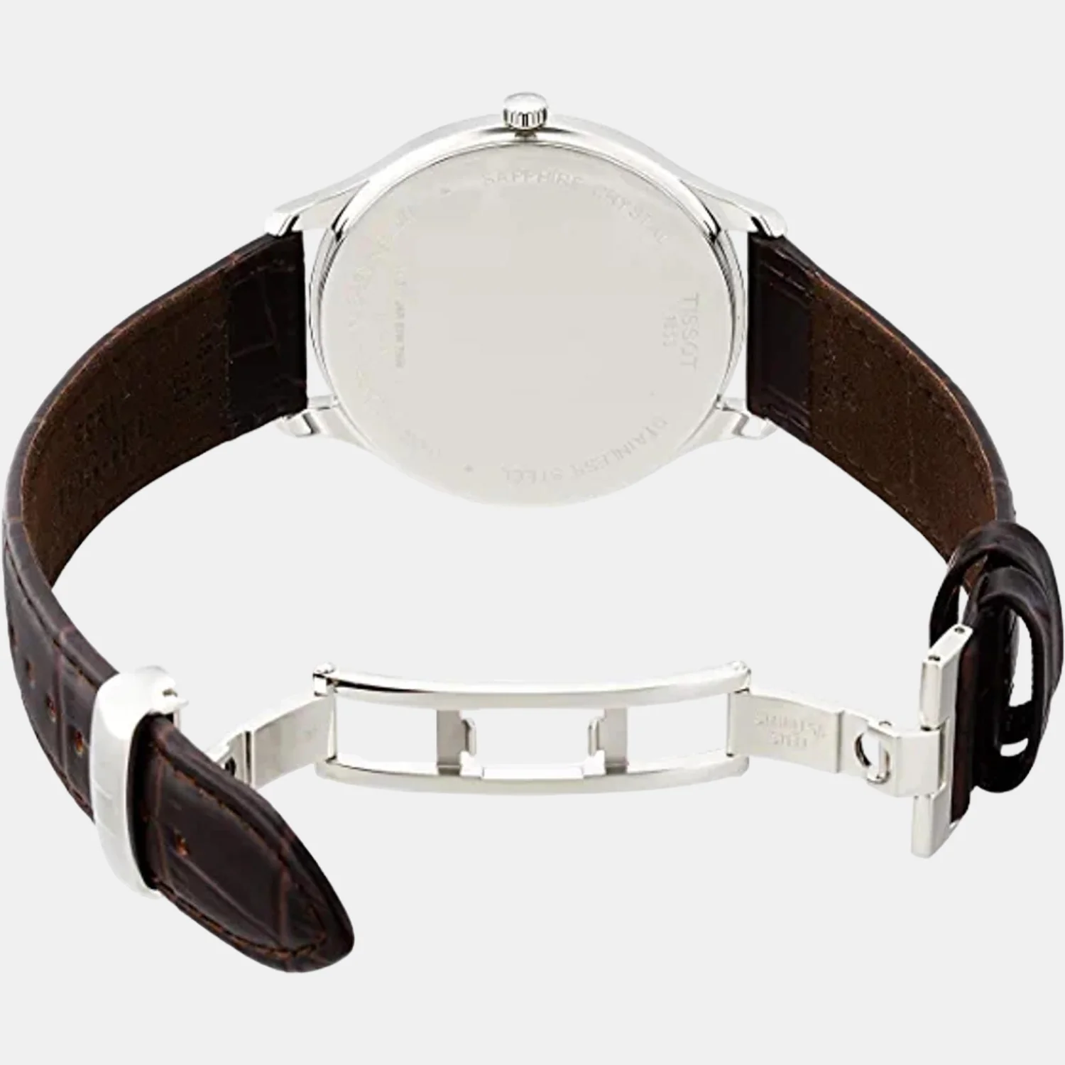 Tradition Men Quartz White Dial Analog Leather Watch T0634091601800 - Image 3