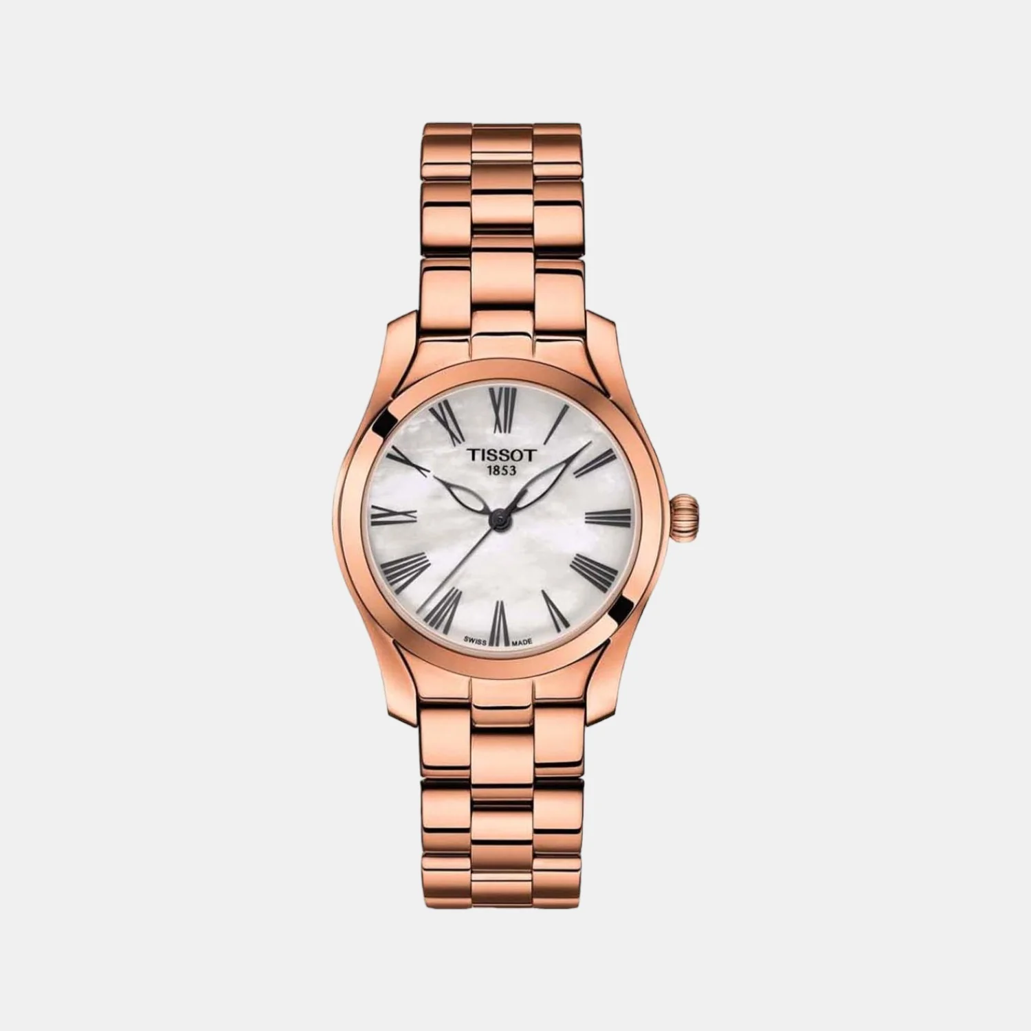 T-Wave Women Quartz Mother of Pearl Dial Analog Stainless Steel Watch T1122103311300