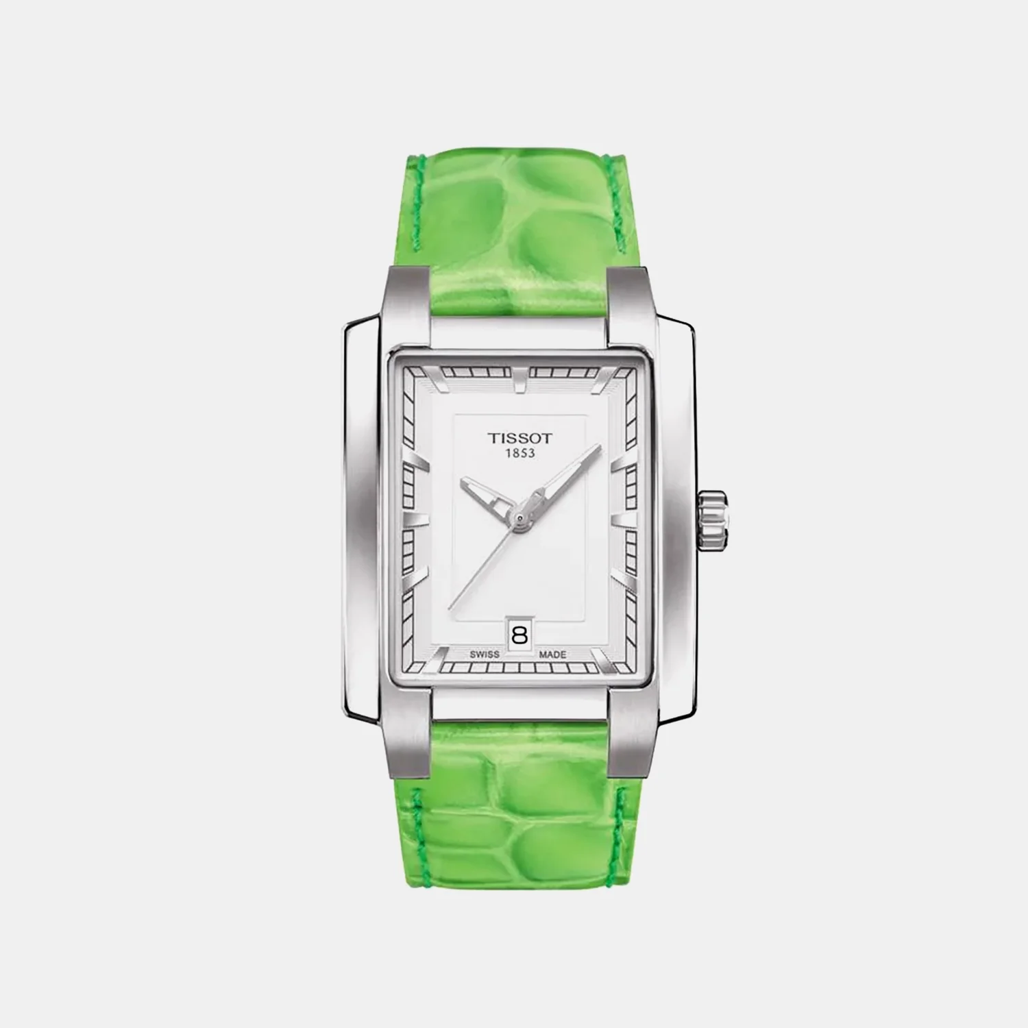 Women Quartz White Dial Analog Leather Watch T0613101603103