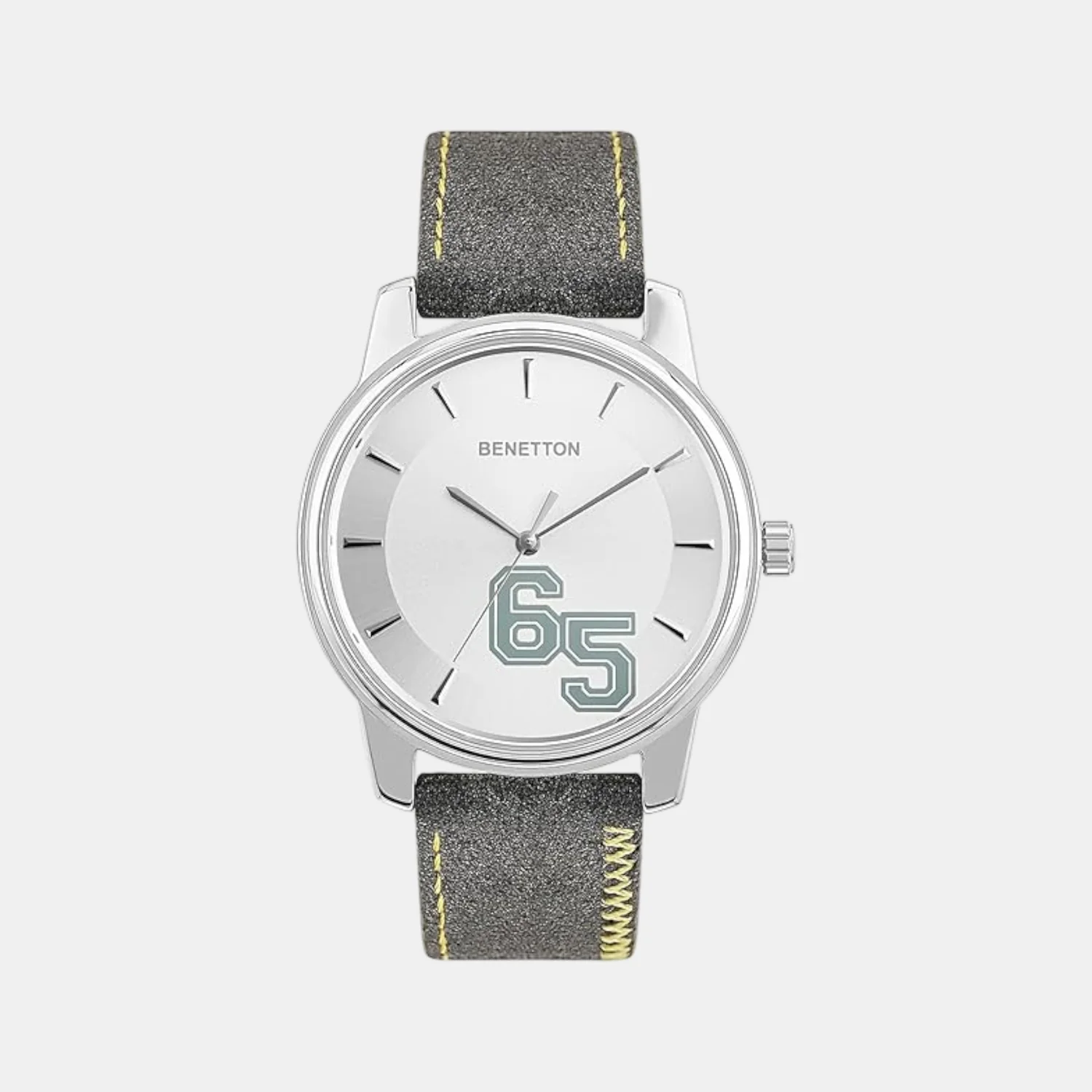 Iconic Men Quartz Silver Dial Analog Leather Watch UWUCG2002 - Image 2