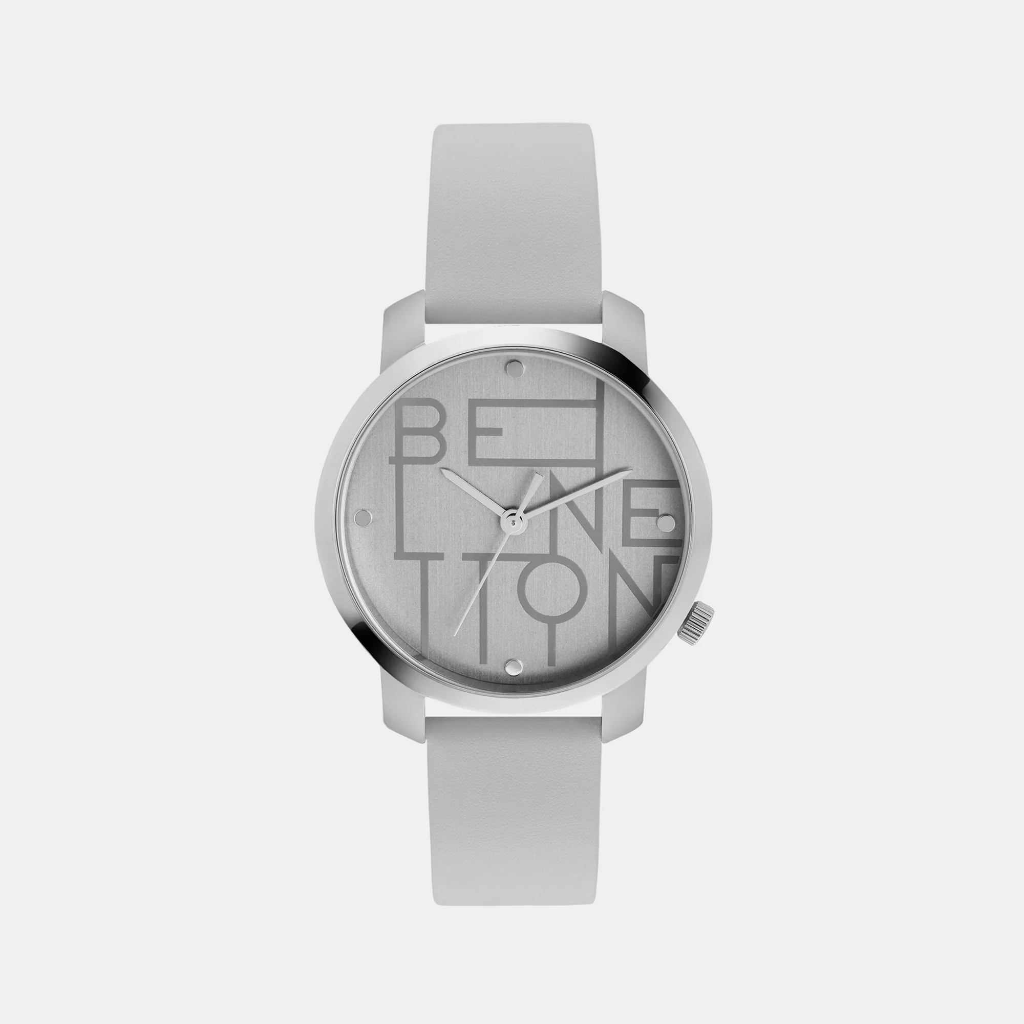 Iconic Women Quartz Silver Dial Analog Leather Watch UWUCL0703