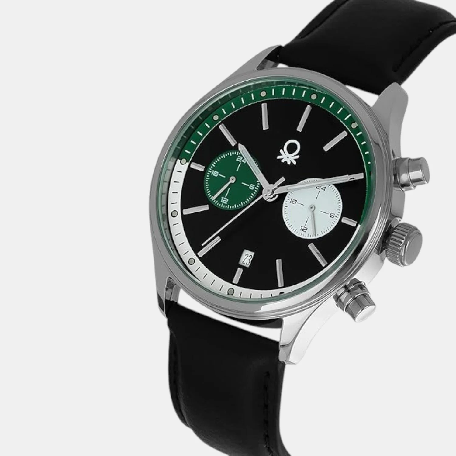 Signature Men Quartz Black Dial Multi-Function Leather Watch UWUCG2401 - Image 2