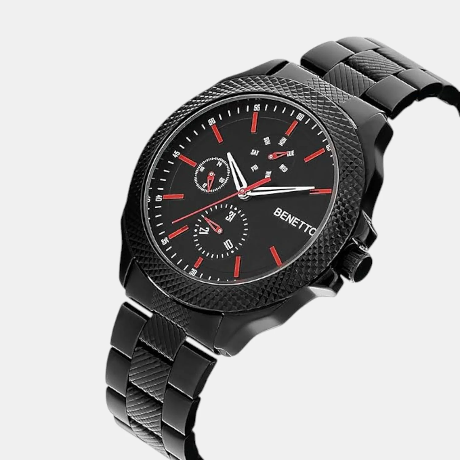 Signature Men Quartz Black Dial Multi-Function Stainless Steel Watch UWUCG1703 - Image 2