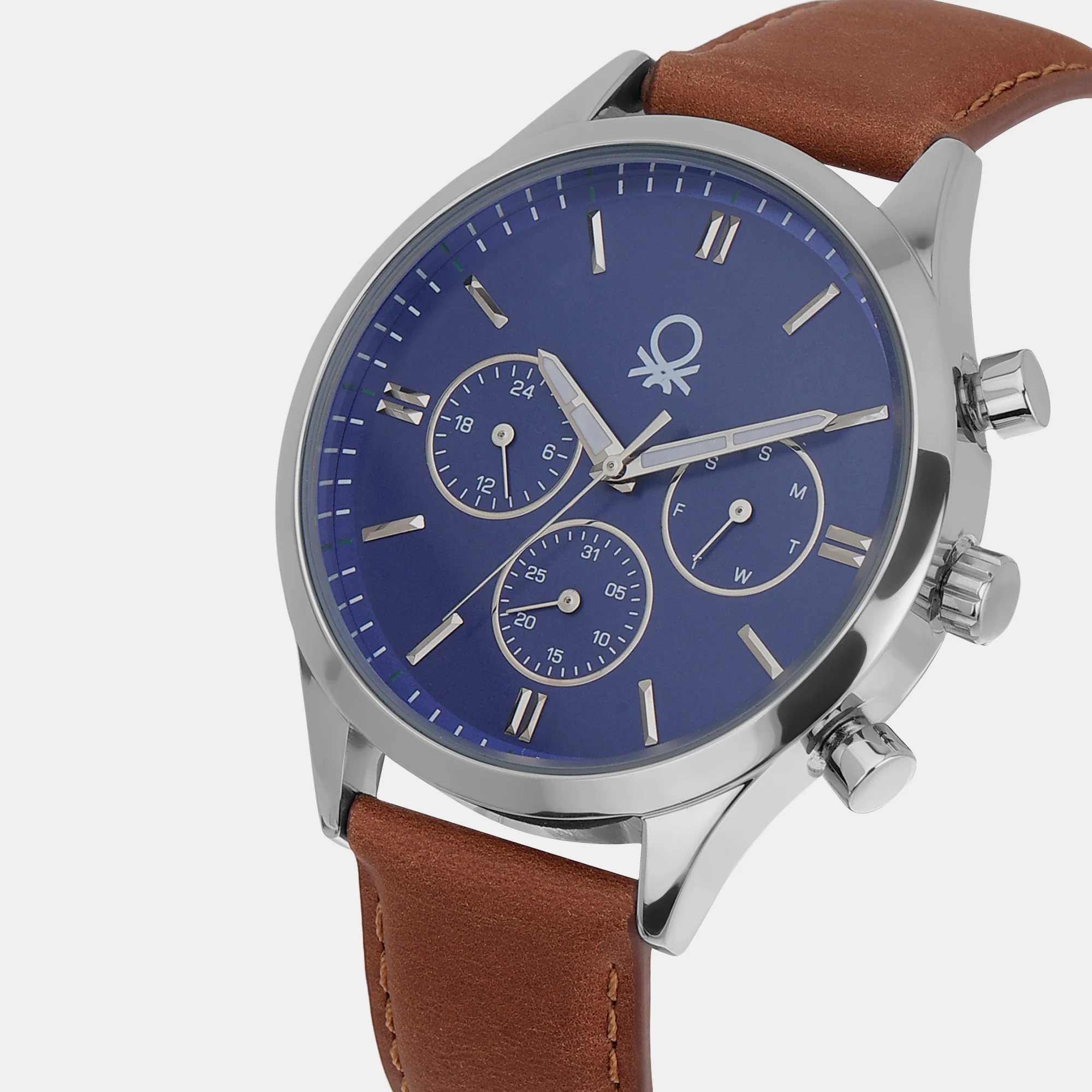 Signature Men Quartz Blue Dial Analog Leather Watch UWUCG0003 - Image 2