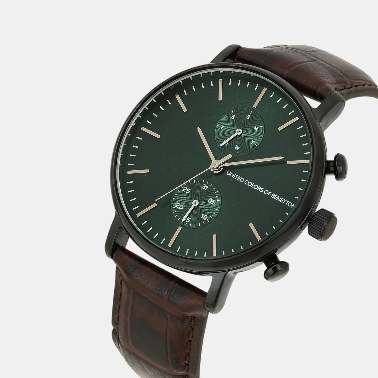 Signature Men Quartz Green Dial Multi-Function Leather Watch UWUCG2202 - Image 2
