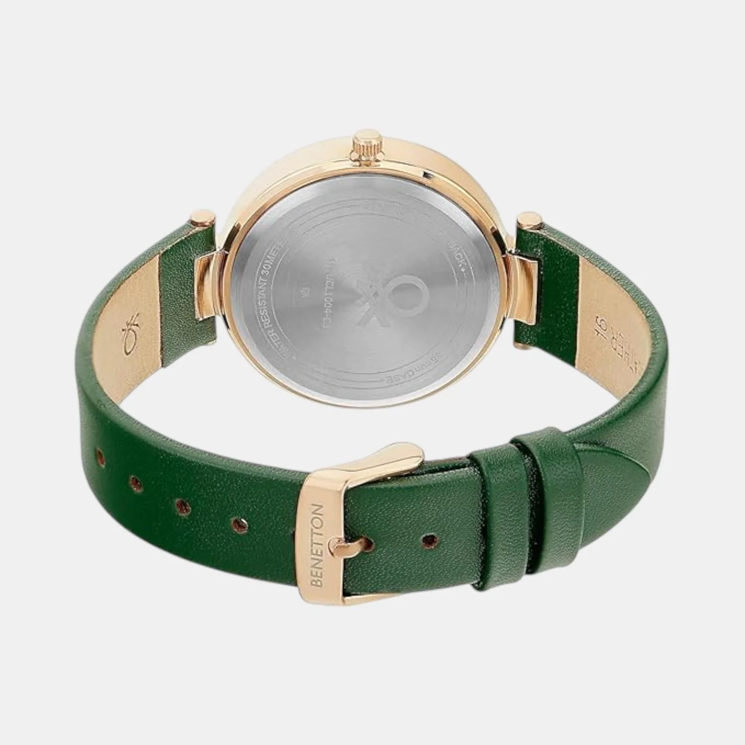 Signature Women Quartz Green Dial Multi-Function Leather Watch UWUCL1004 - Image 4