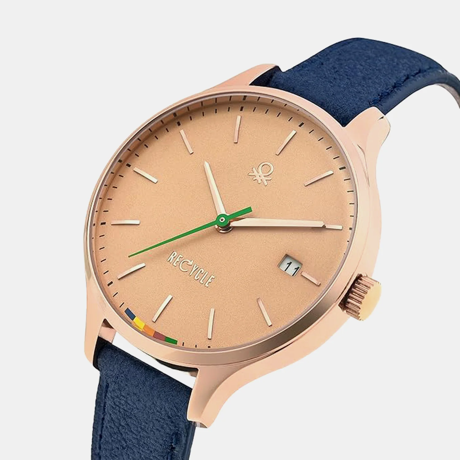Social Women Quartz Rose Gold Dial Analog Leather Watch UWUCL0101 - Image 2