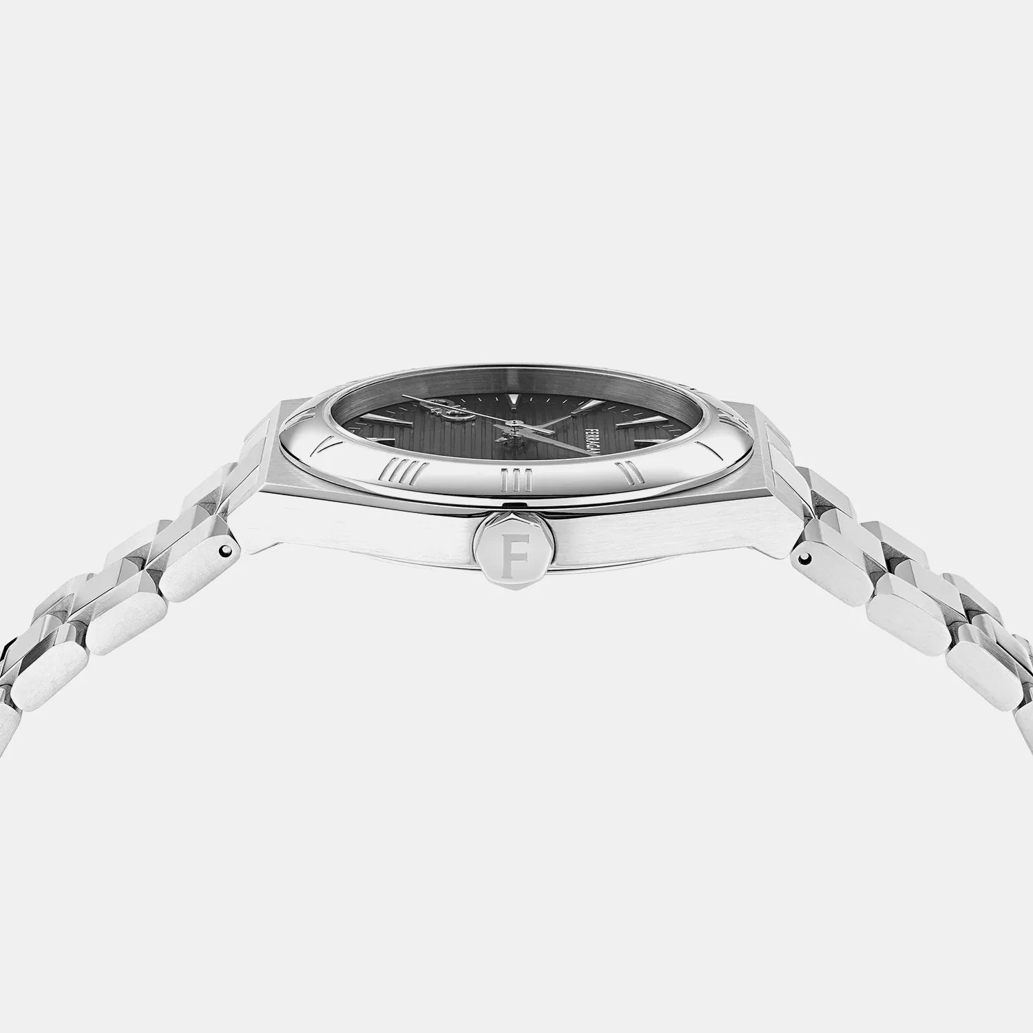 Vega Men Quartz Black Dial Analog Stainless Steel Watch SFKV00525 - Image 2
