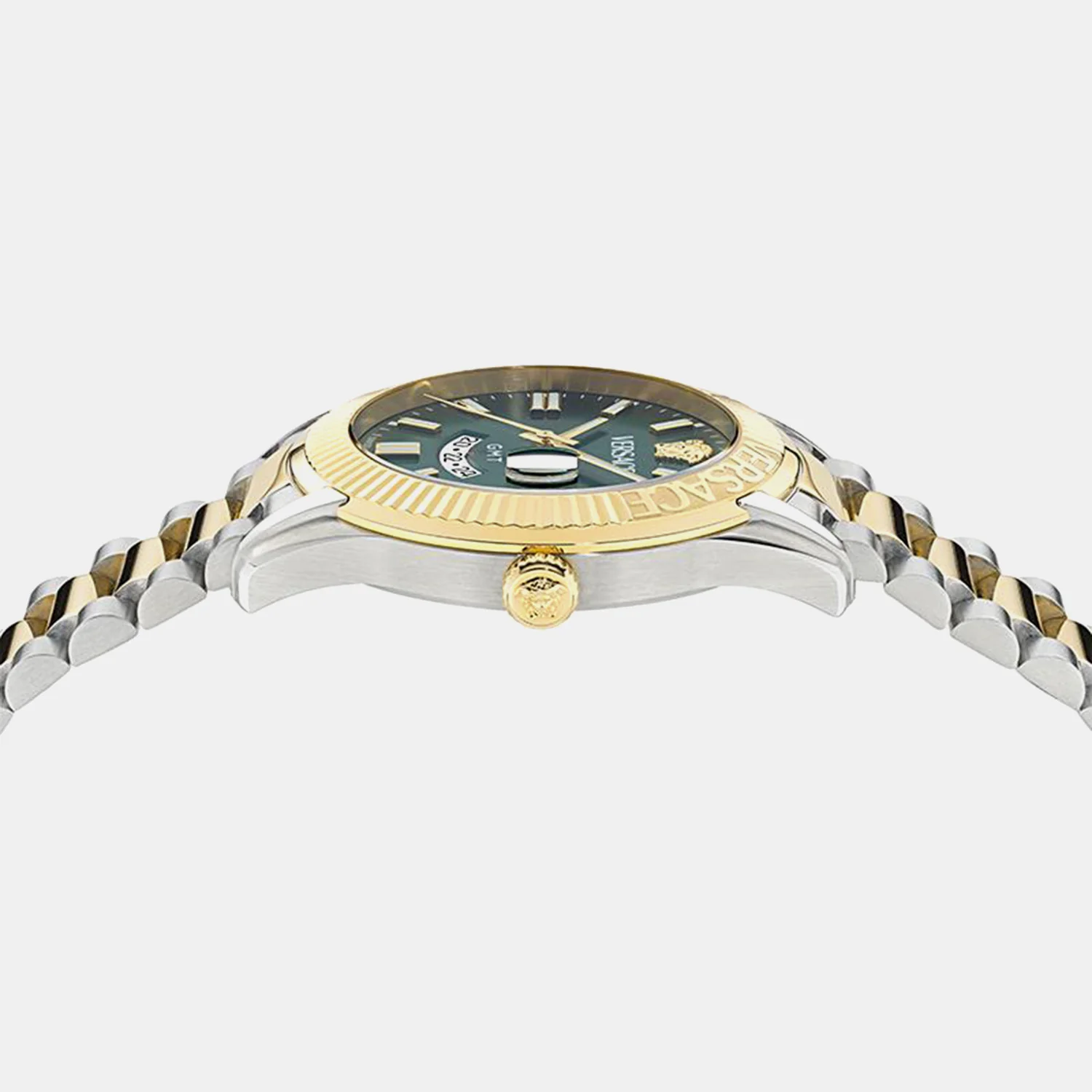 Apodis Men Quartz Green Dial Analog Stainless Steel Watch VE0U00225 - Image 2