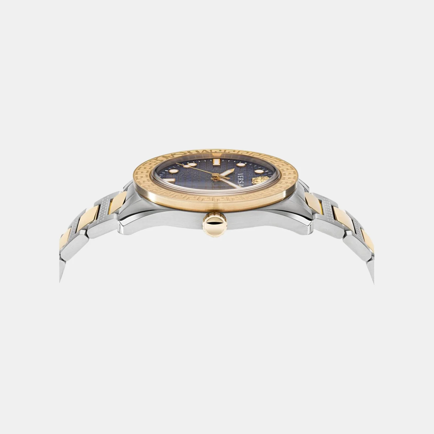 Greca Men Quartz Blue Dial Analog Stainless Steel Watch VE2T00422 - Image 2