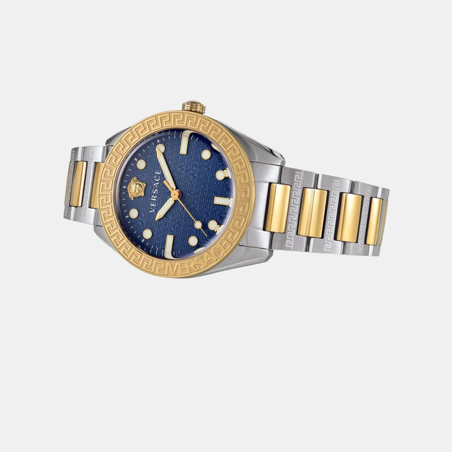 Greca Men Quartz Blue Dial Analog Stainless Steel Watch VE2T00422 - Image 4