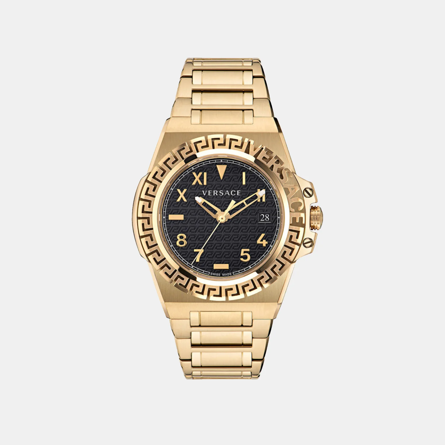 Greca Reaction Men Quartz Black Dial Analog Stainless Steel Watch VE3I00522 - Image 2