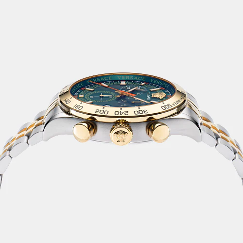 Hellenyium Men Green Dial Chronograph Stainless Steel Watch VE2U00522 - Image 4