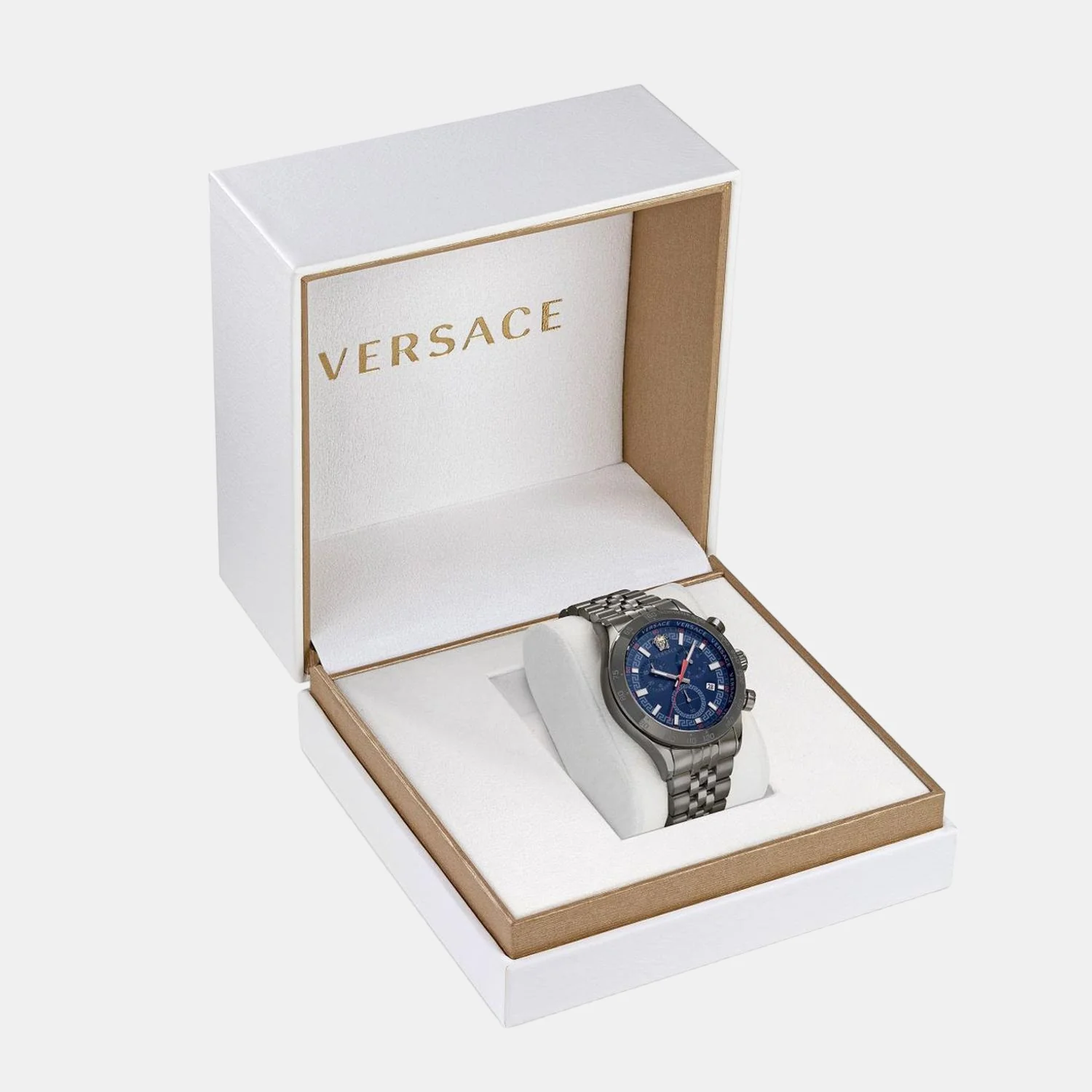 Hellenyium Men Quartz Blue Dial Chronograph Stainless Steel Watch VE2U00722 - Image 4