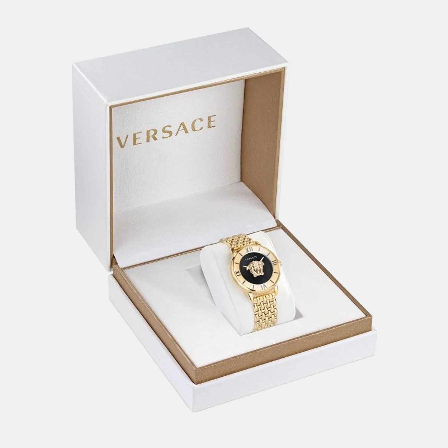 La Medusa (Wc-2R) Women Quartz Black Dial Analog Stainless Steel Watch VE2R00322 - Image 4