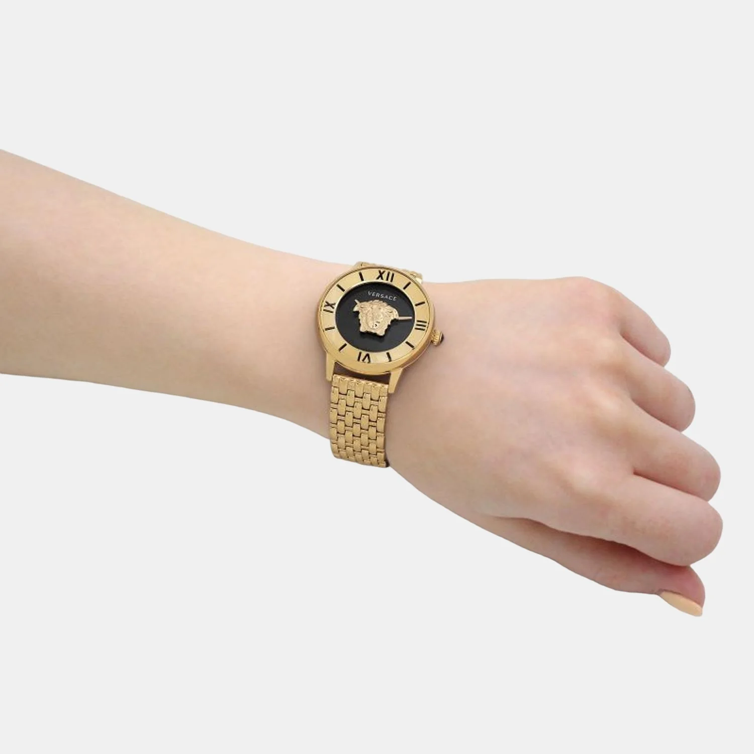 La Medusa (Wc-2R) Women Quartz Black Dial Analog Stainless Steel Watch VE2R00322 - Image 5