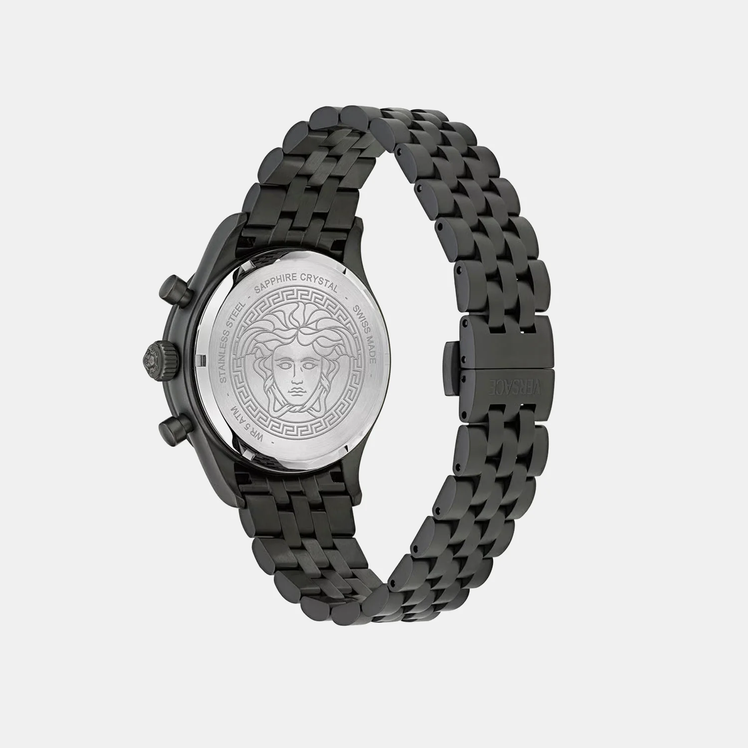 Men Quartz Black Dial Chronograph Stainless Steel Watch VECFA0624 - Image 3