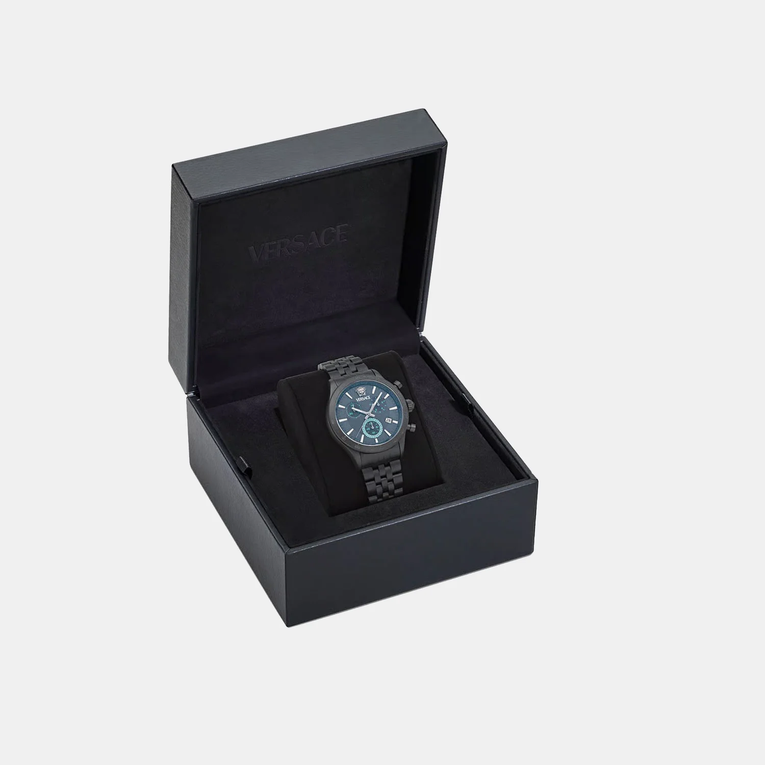 Men Quartz Black Dial Chronograph Stainless Steel Watch VECFA0624 - Image 4