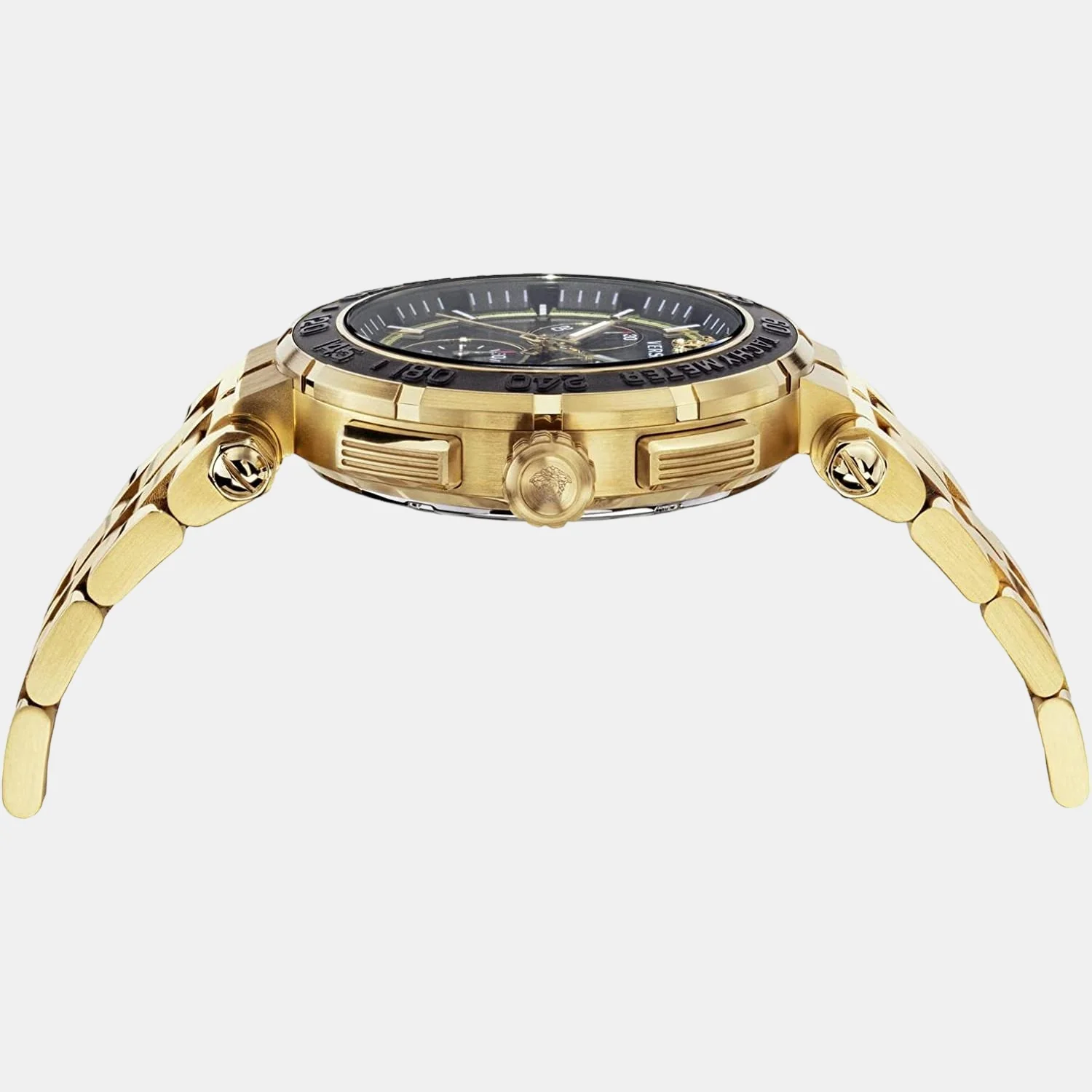 Men Quartz Black Dial Chronograph Stainless Steel Watch VEPM00720 - Image 2