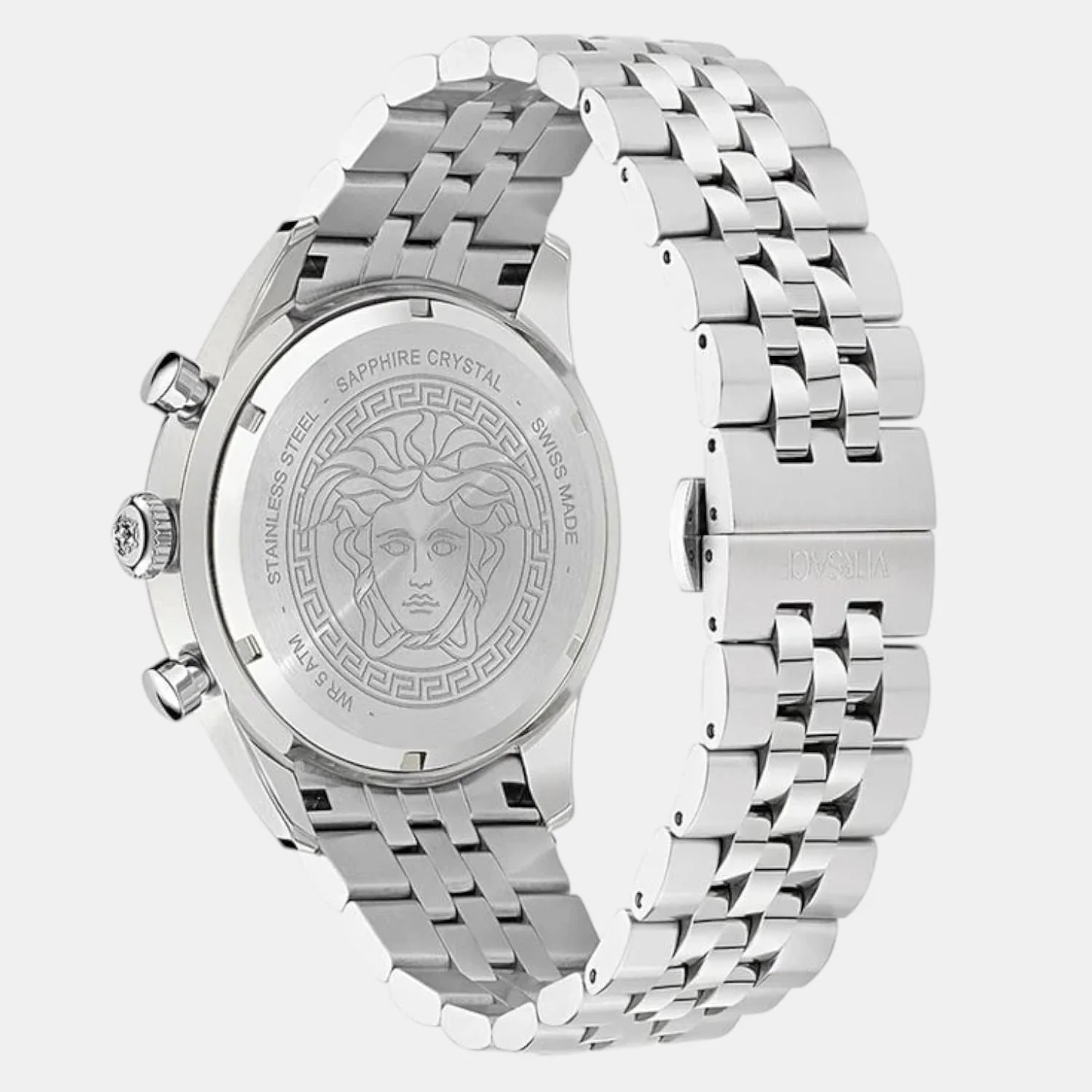 Men Quartz Blue Dial Chronograph Stainless Steel Watch VE8R00324 - Image 3