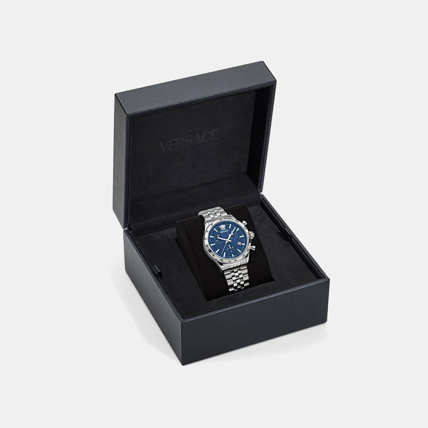 Men Quartz Blue Dial Chronograph Stainless Steel Watch VECFA0124 - Image 3