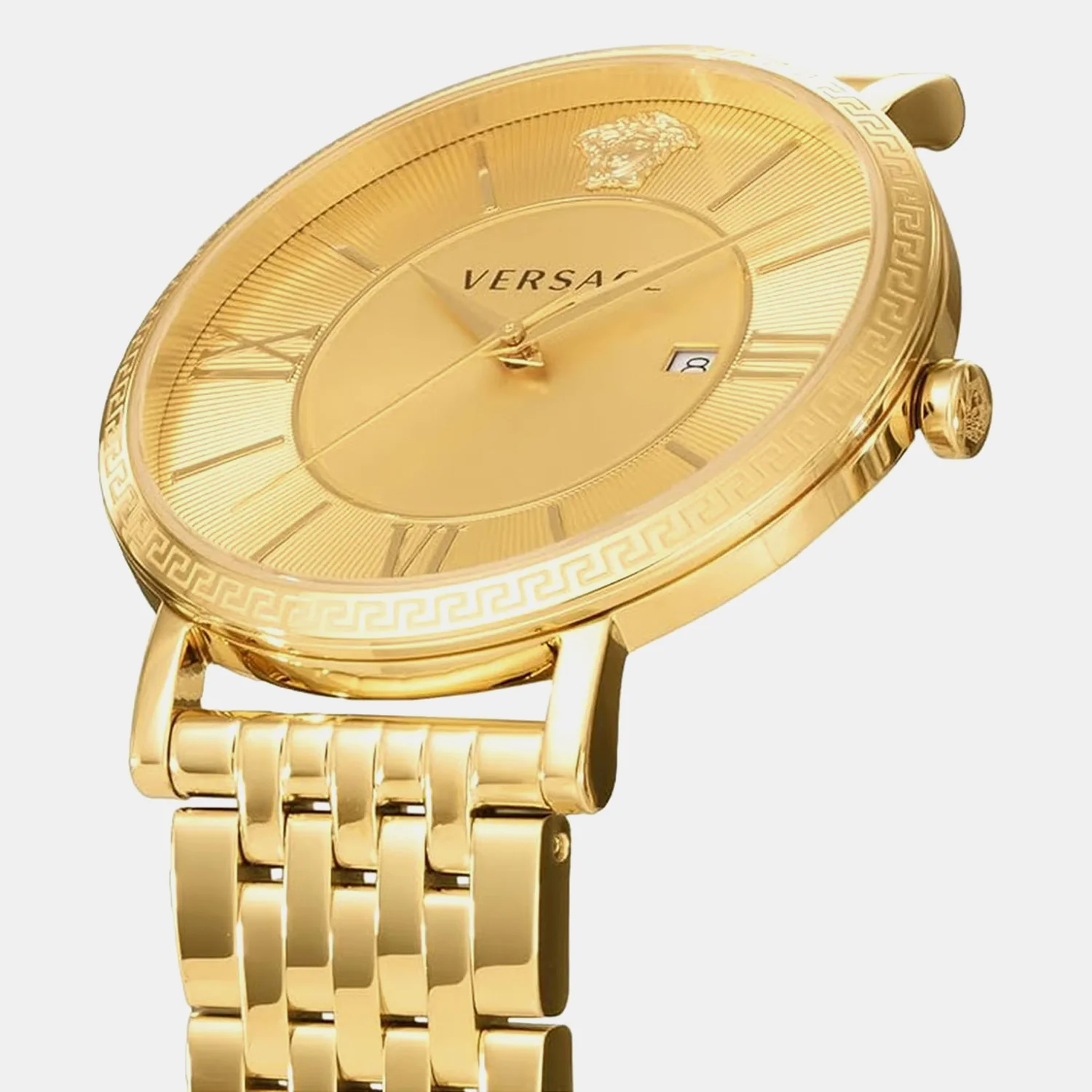 Men Quartz Gold Dial Analog Stainless Steel Watch VENCA0524 - Image 2