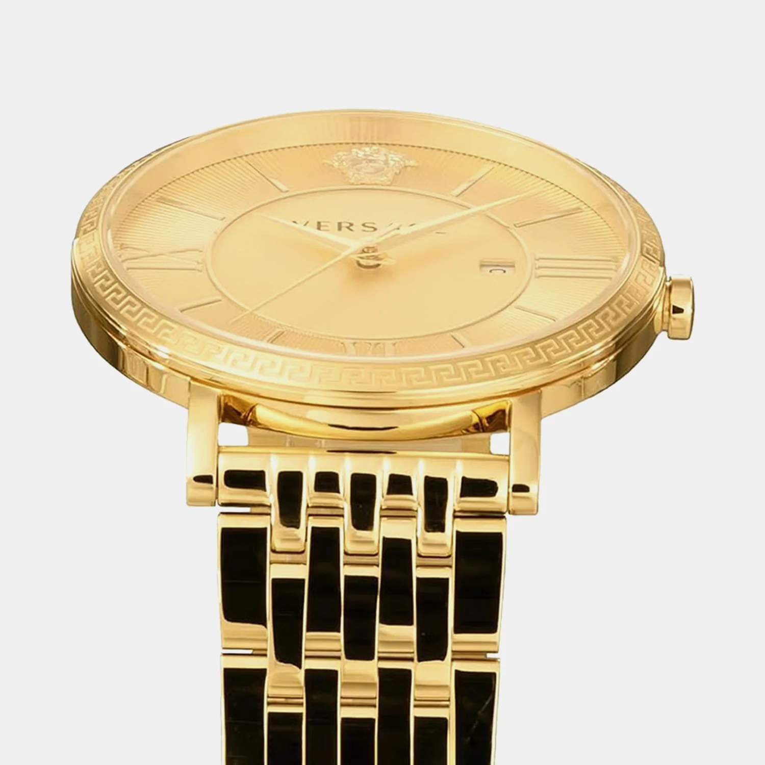 Men Quartz Gold Dial Analog Stainless Steel Watch VENCA0524 - Image 6