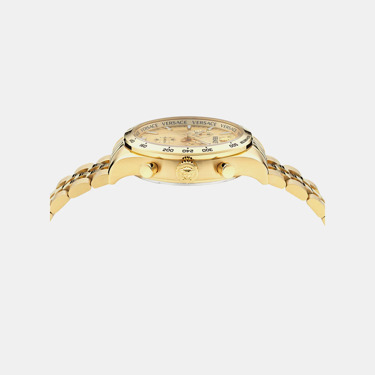 Men Quartz Gold Dial Chronograph Stainless Steel Watch VECFA0424 - Image 3