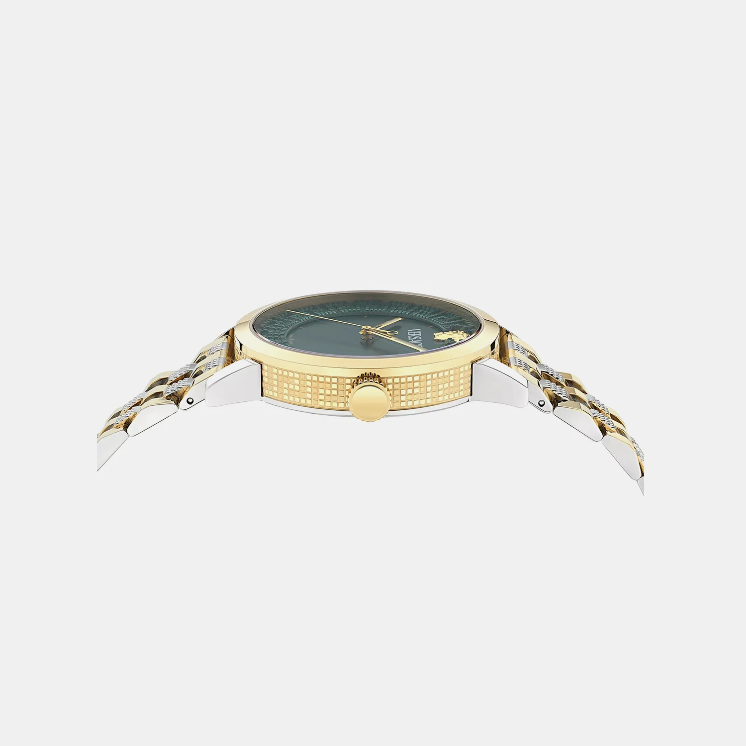 Men Quartz Green Dial Analog Recycled Steel Watch VE0T00425 - Image 2