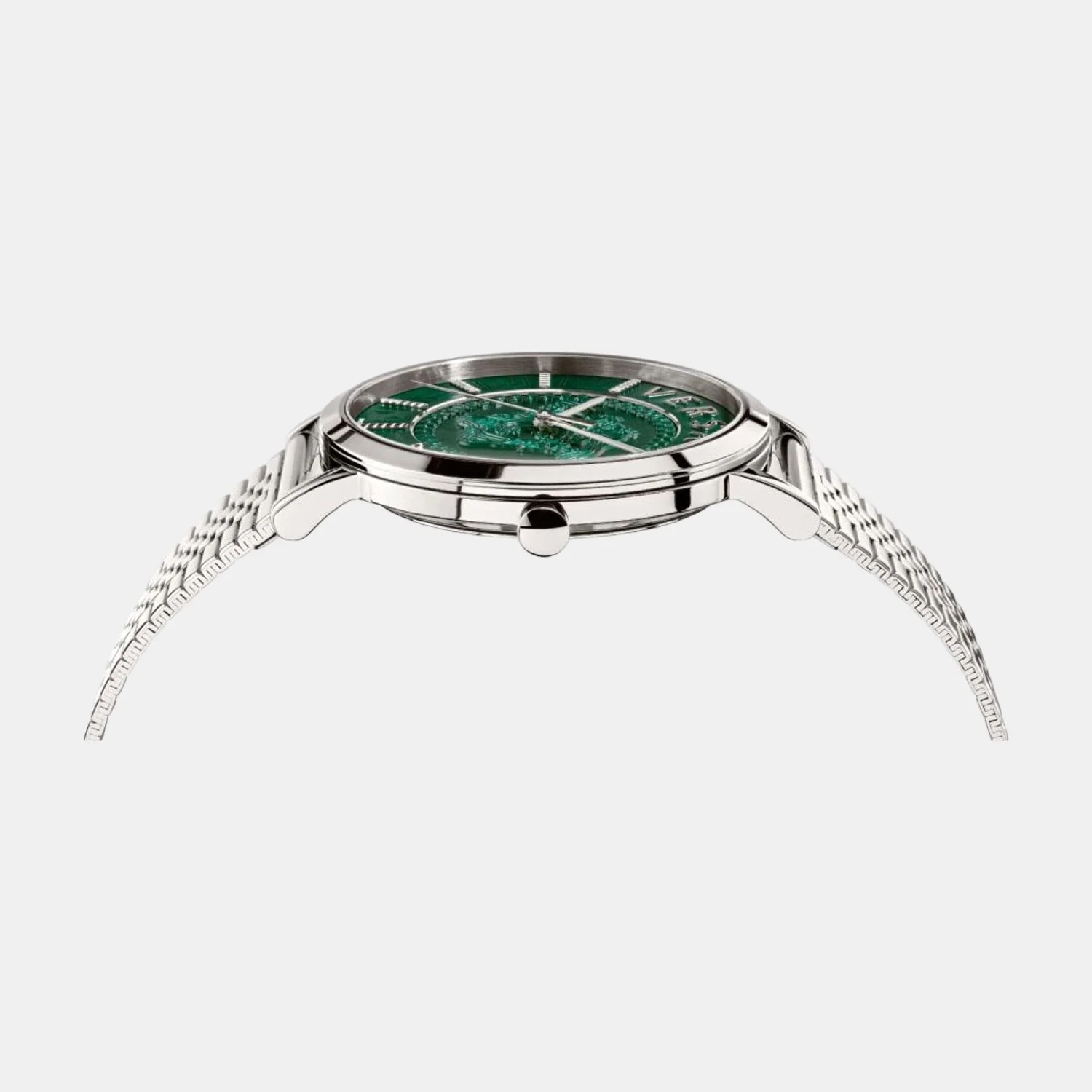 Men Quartz Green Dial Analog Stainless Steel Watch VEJ400921 - Image 2