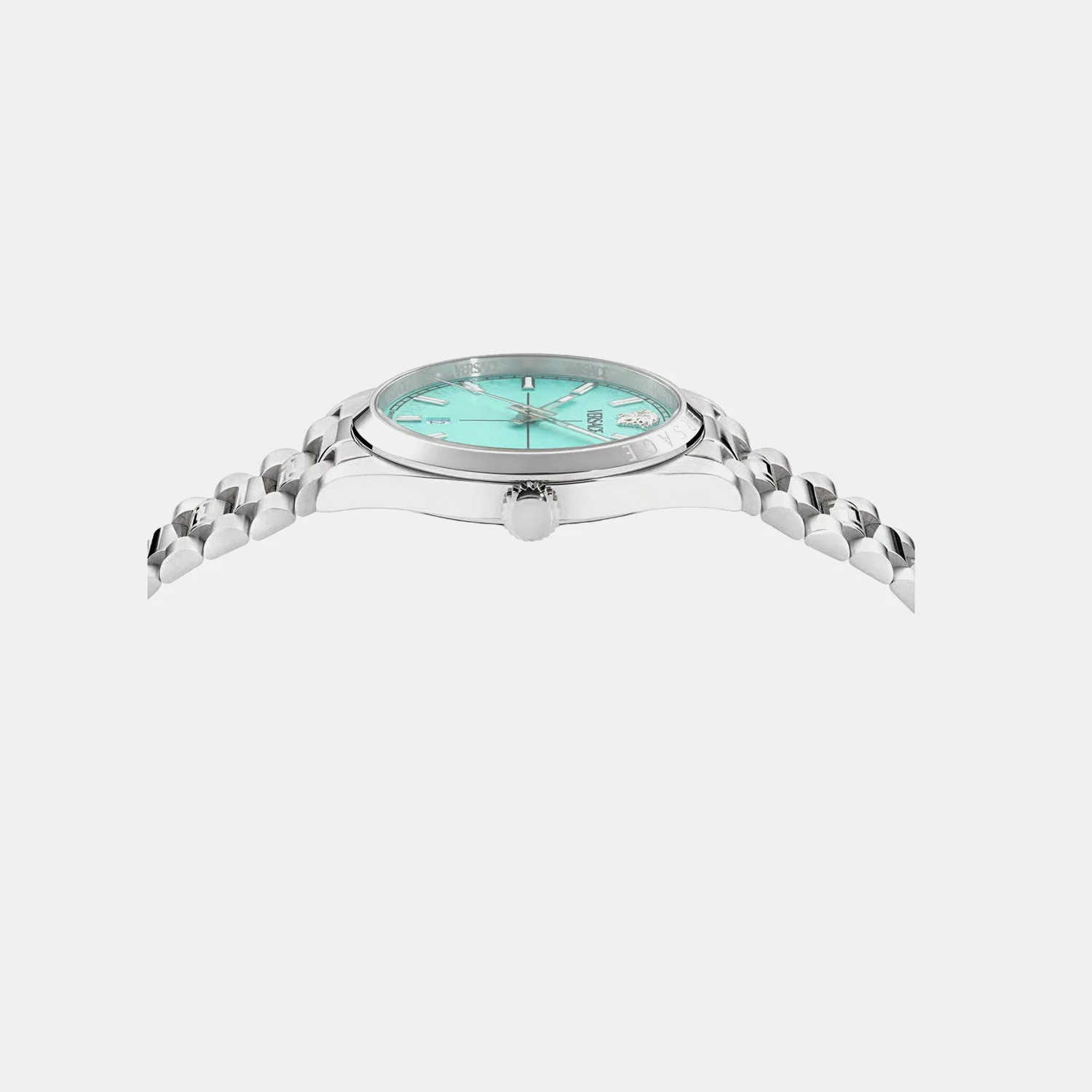 Men Quartz Light Blue Dial Analog Stainless Steel Watch VE0G00225 - Image 2