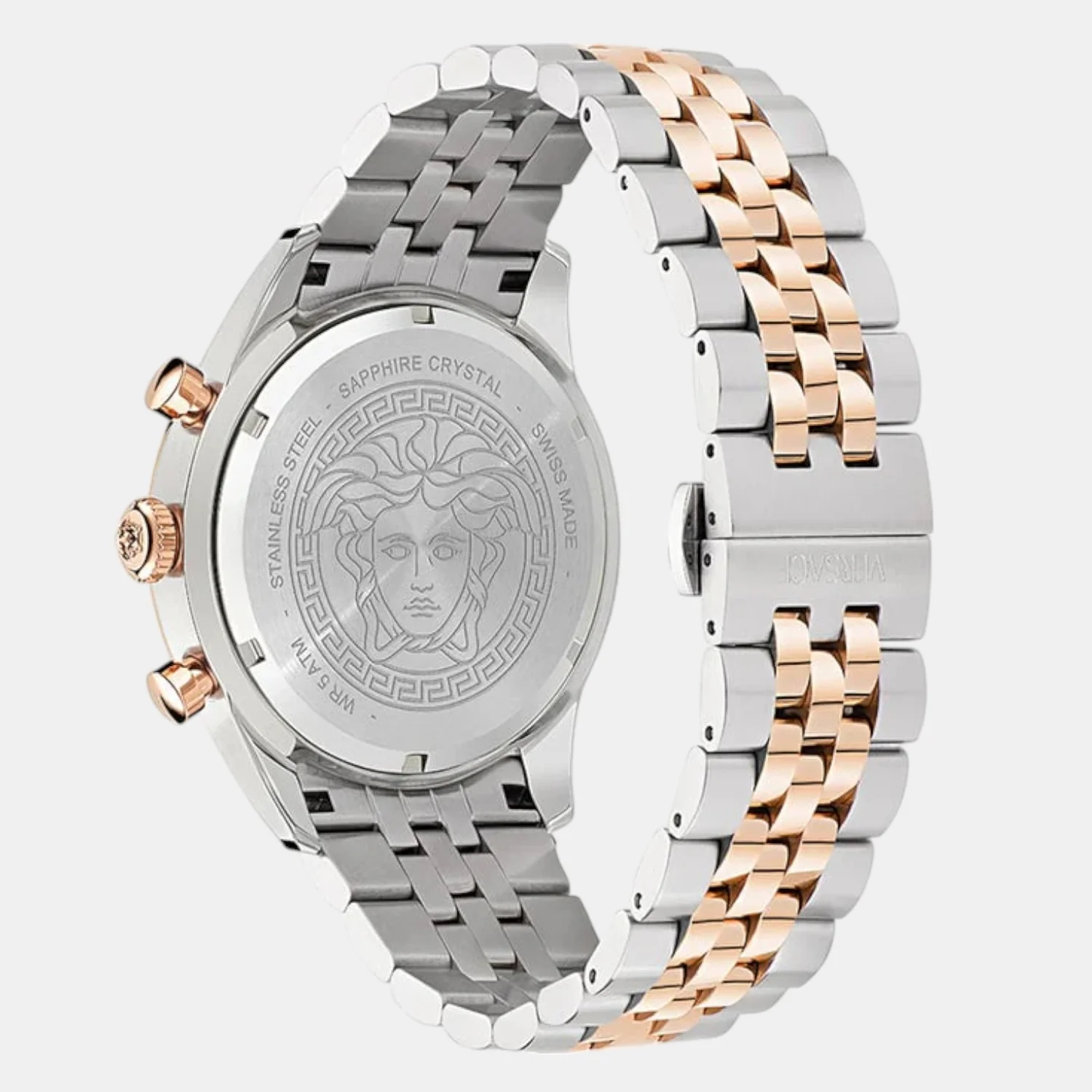 Men Quartz Silver Dial Chronograph Stainless Steel Watch VE8R00424 - Image 3