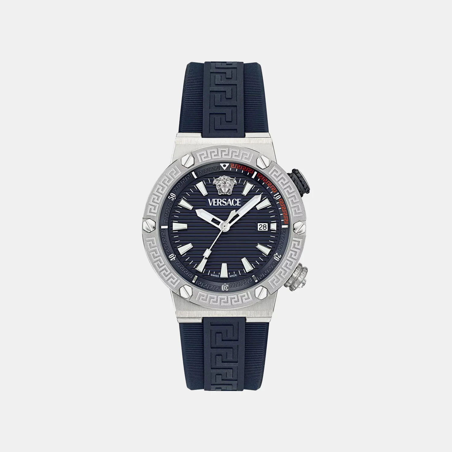 Men Quartz Two Tone Dial Analog Recycled PU Watch VE8G00124