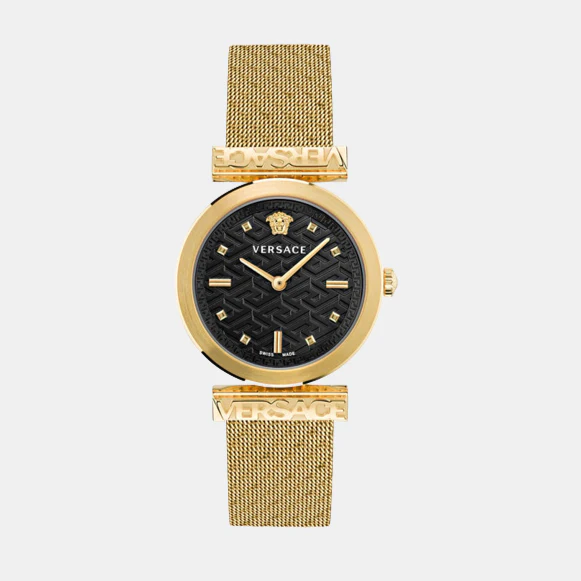 Versace Regalia(Wc-6J) Women Quartz Black Dial Analog Mesh Watch VE6J00723 - Image 2