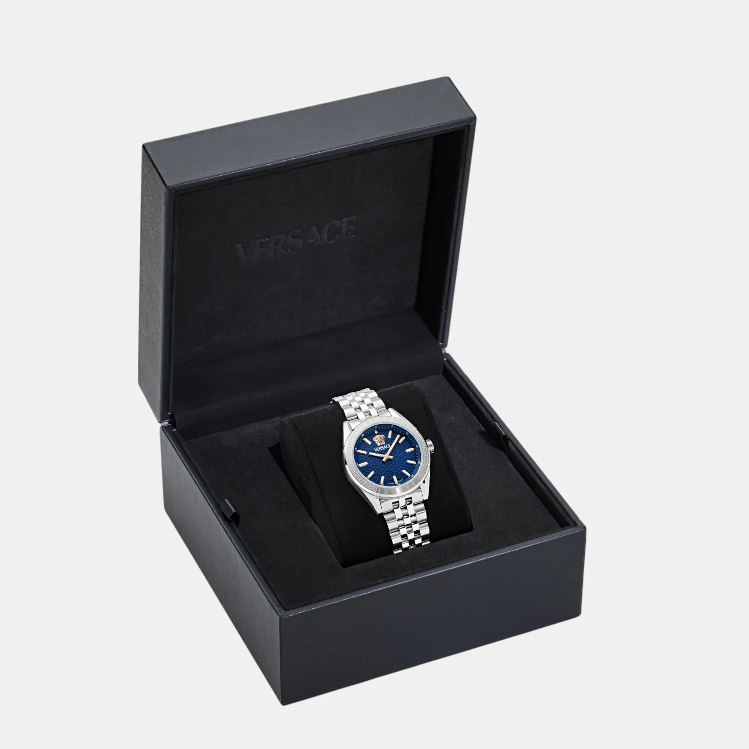 Timeless V‑Code Women Quartz Blue Dial Analog Stainless Steel Watch VE8I00324 - Image 3